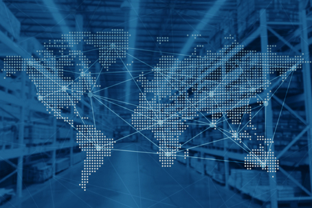 Global ecommerce marketplace network representing Amazon seller compliance and digital product listing enforcement
